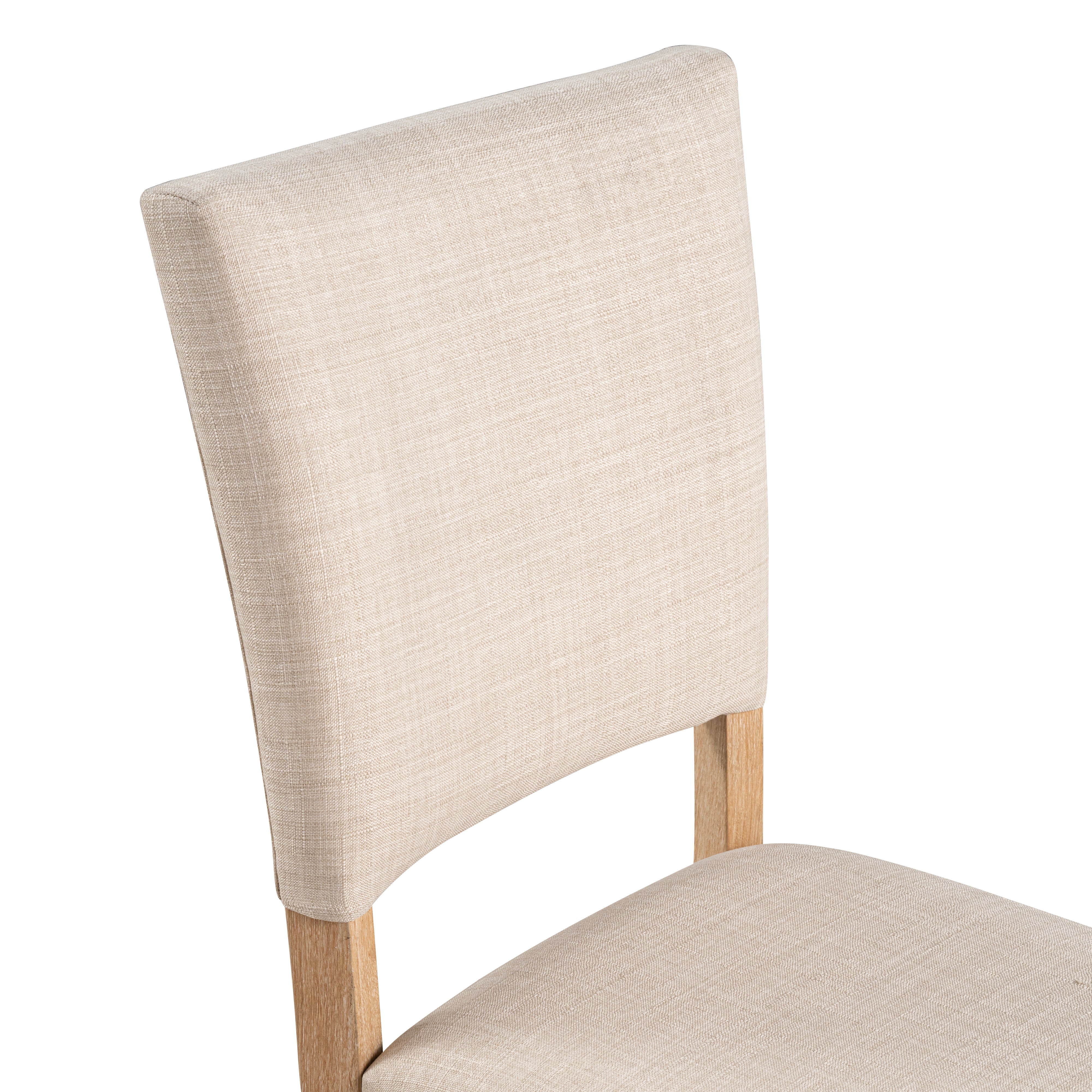 Transitional Upholstered Dining Side Chairs (Set of 4) with Fabric Seats