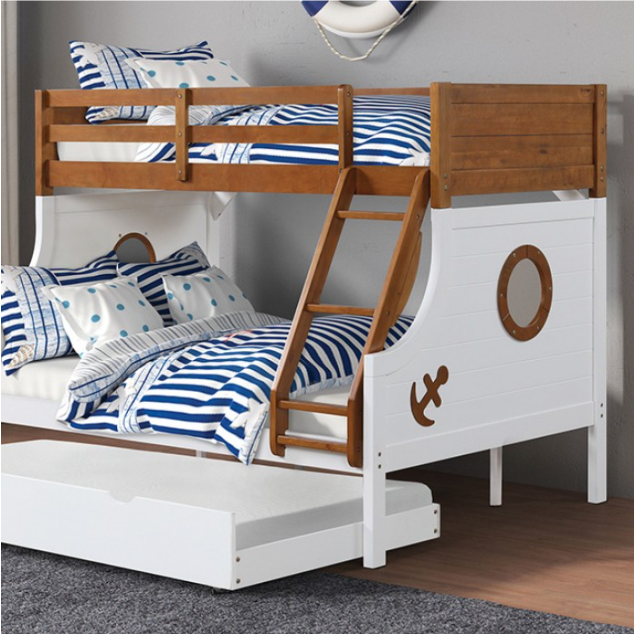 Nautia Twin/Full Kids Nautical-Themed