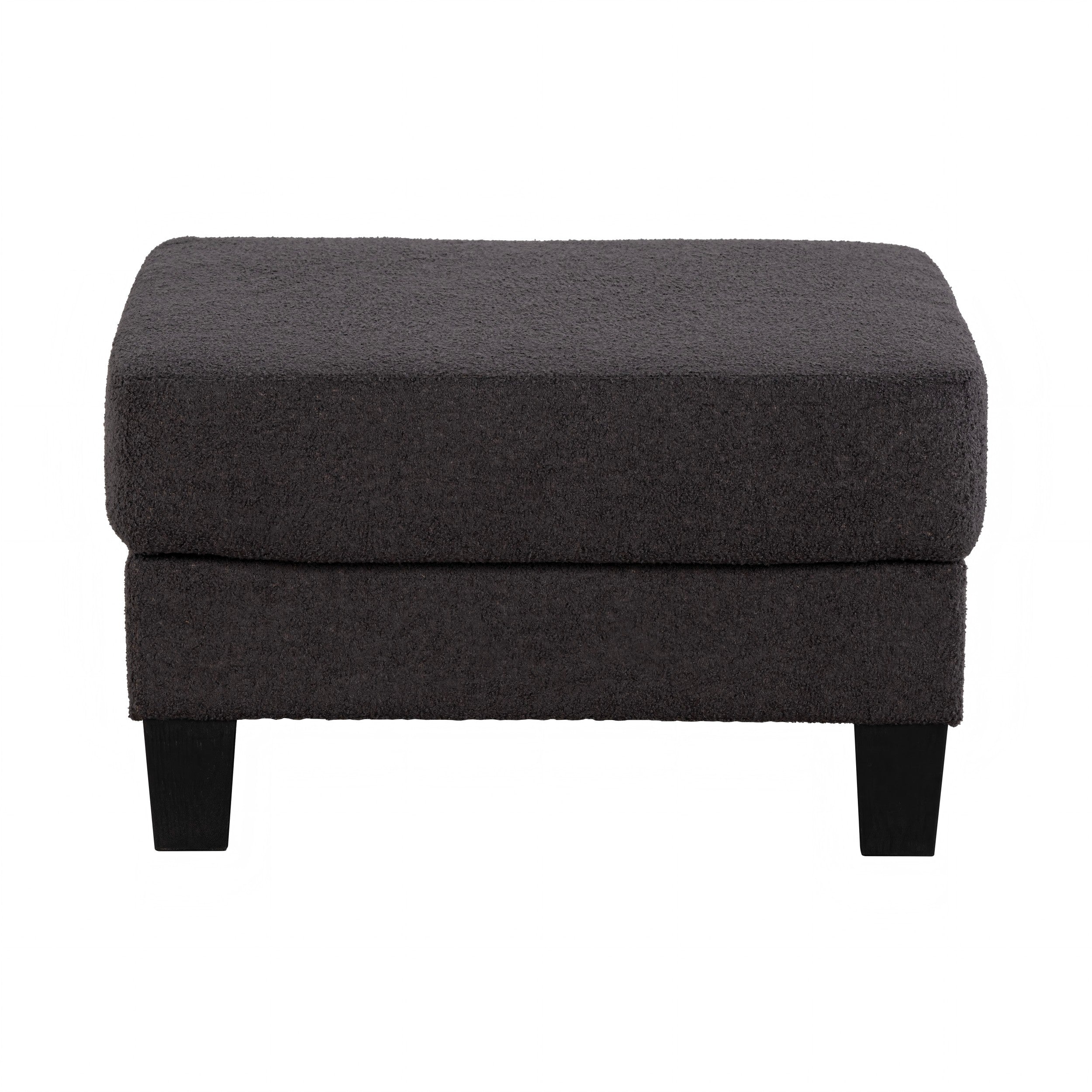 Contemporary Boucle Storage Ottoman for Living Room Seating