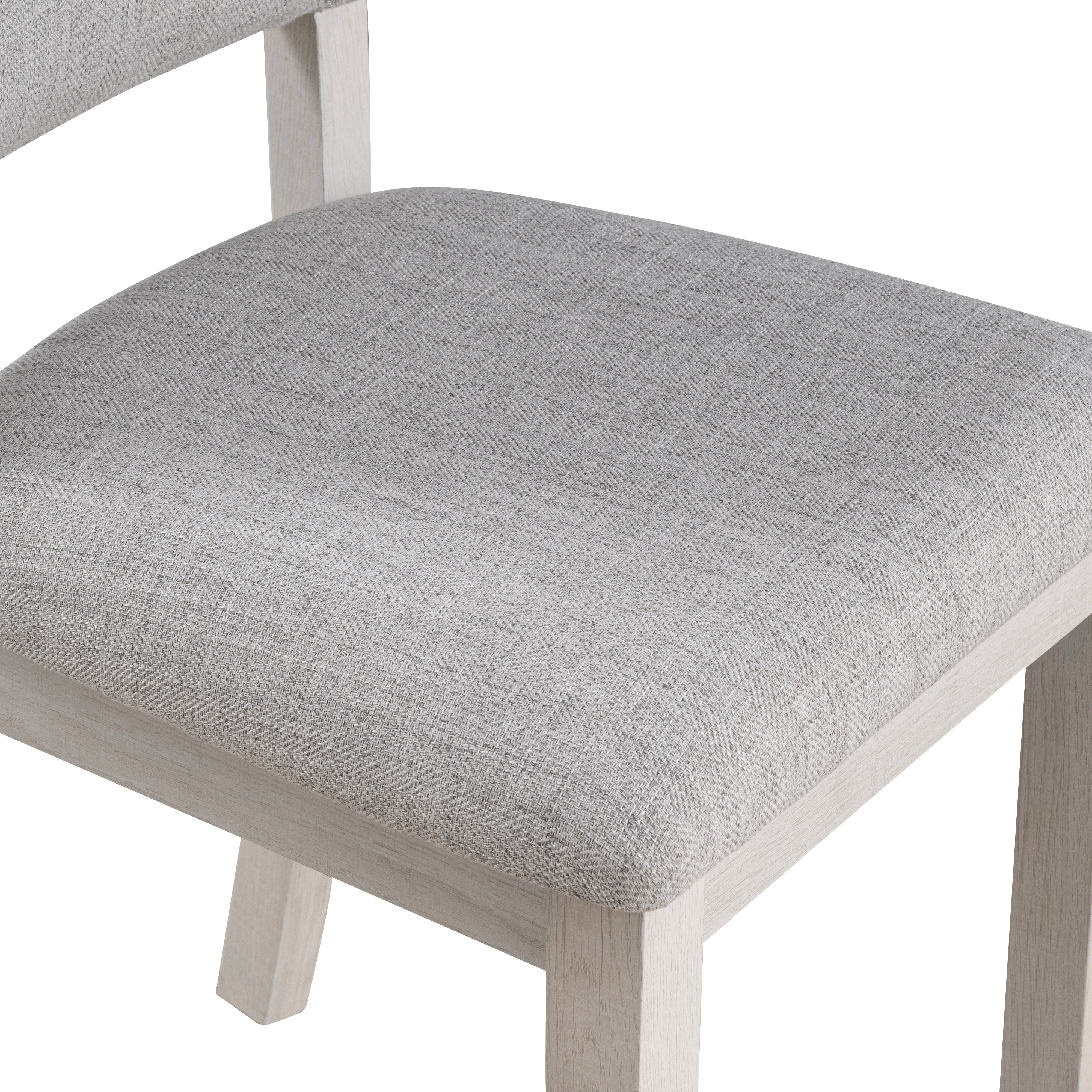 Transitional Upholstered Dining Side Chairs (Set of 4) with Padded Seats