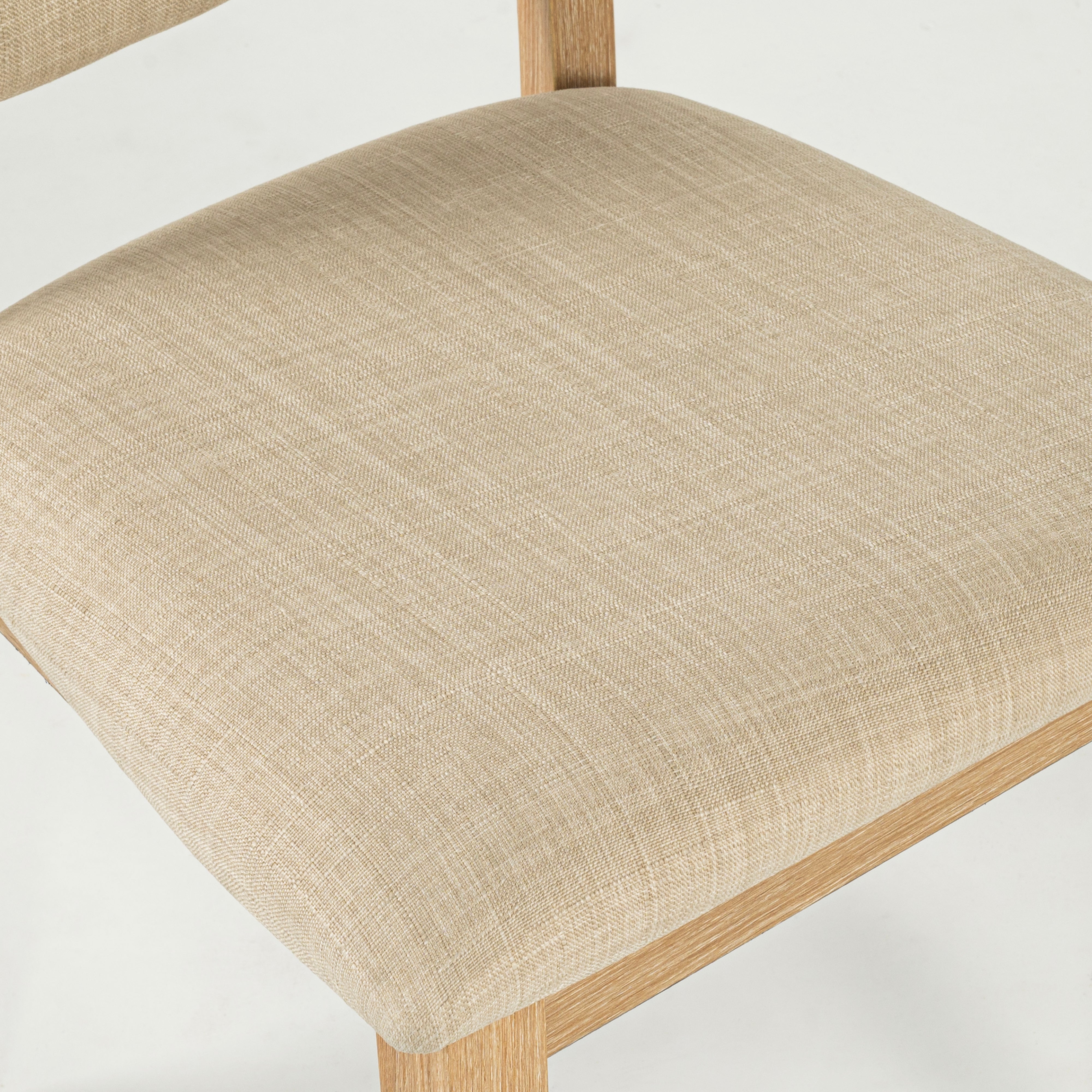 Transitional Upholstered Dining Side Chairs (Set of 4) with Padded Seats