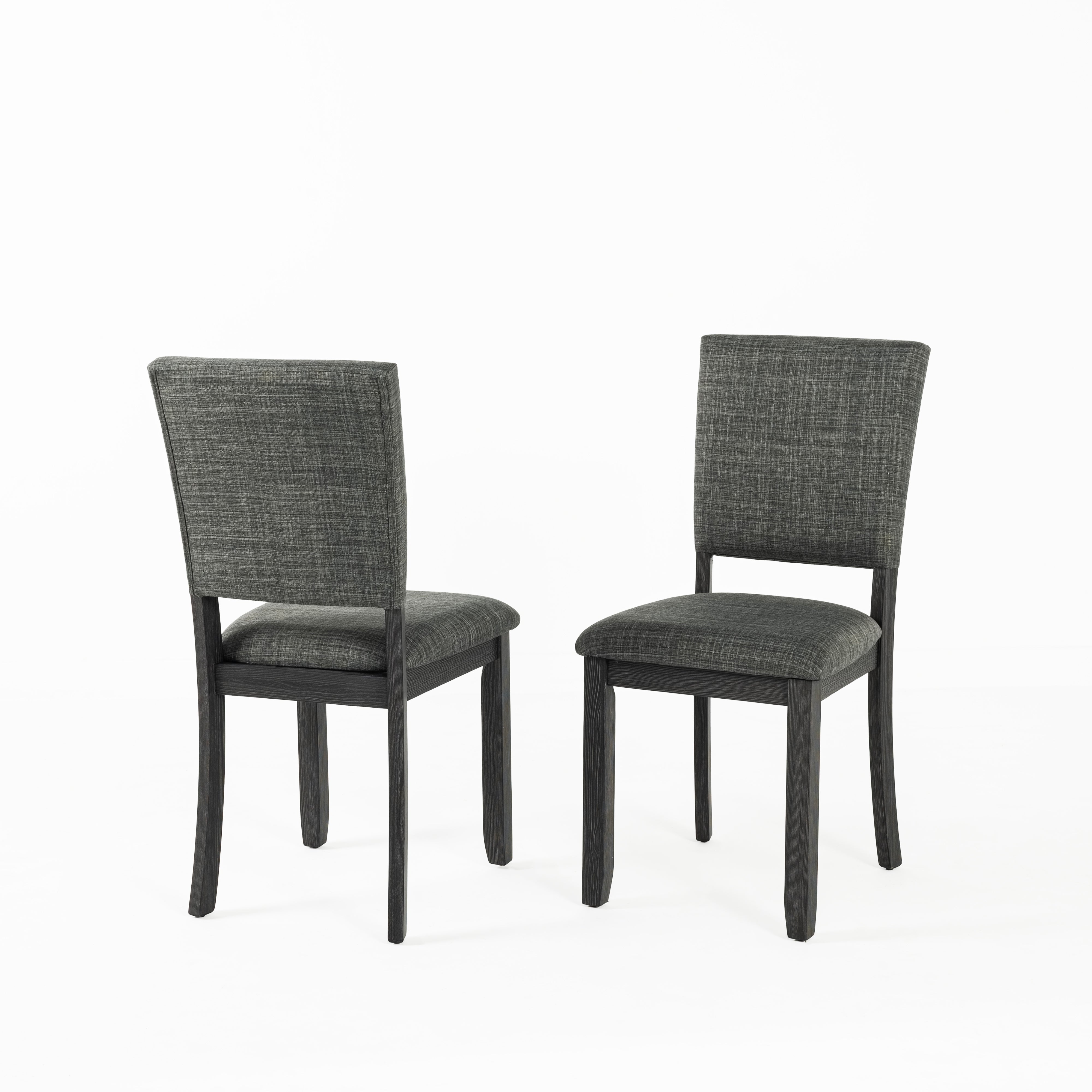 Transitional Upholstered Dining Side Chairs (Set of 4) with Fabric Seats