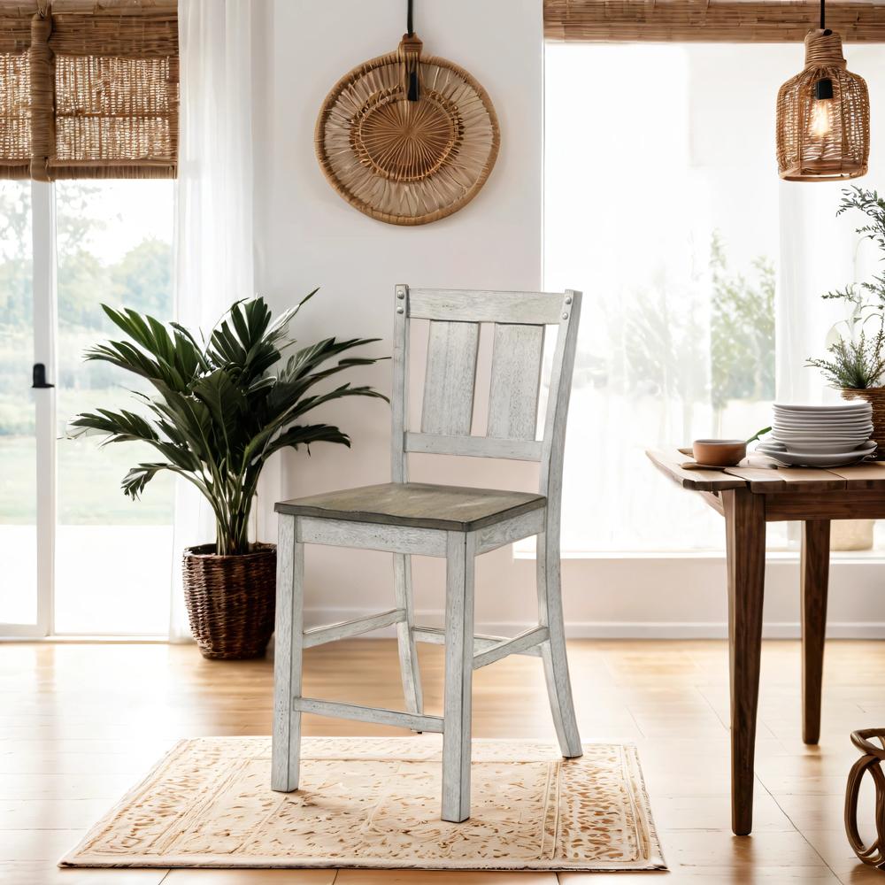 Rustic Counter Height Chair, Set of 2