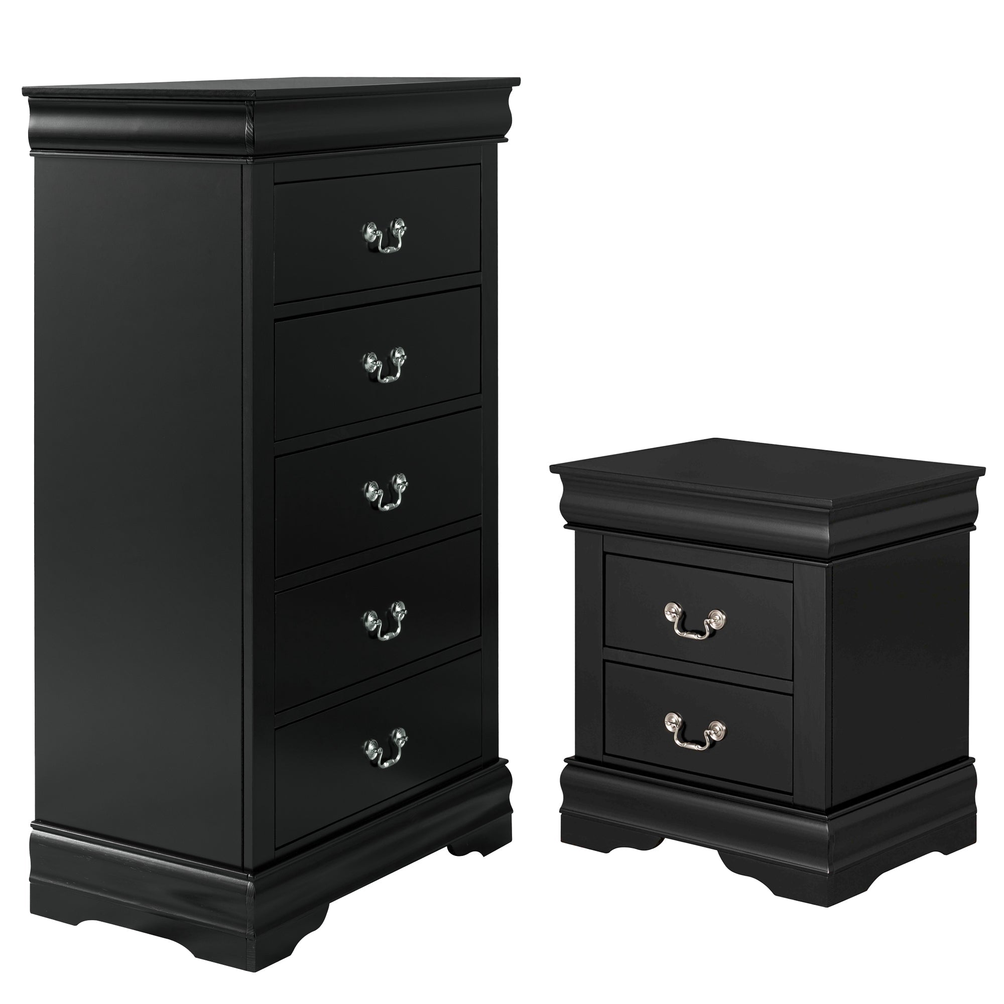 Transitional Solid Wood Chest with English Dovetail Drawers and Bracket Feet