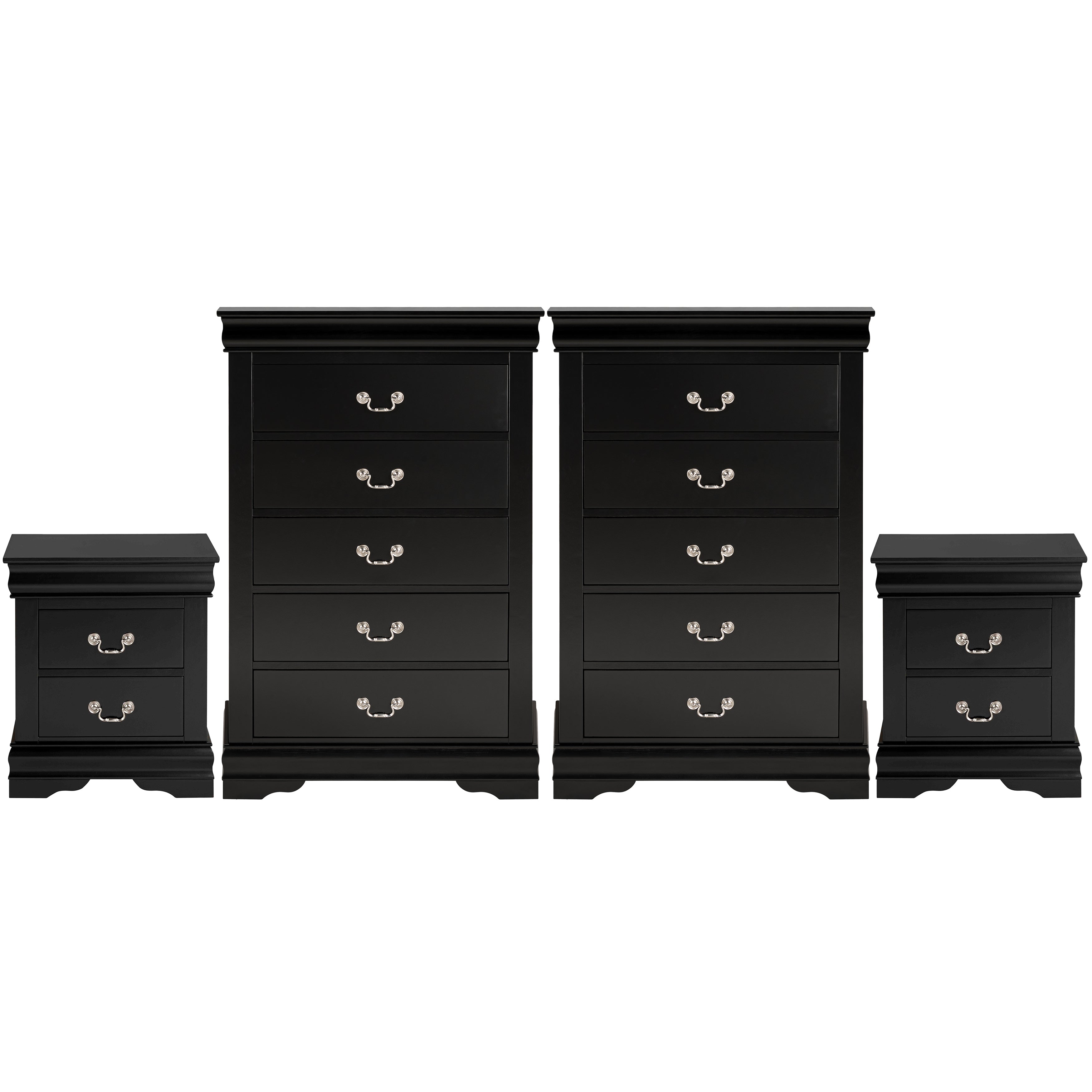Transitional Solid Wood Chest with English Dovetail Drawers and Bracket Feet