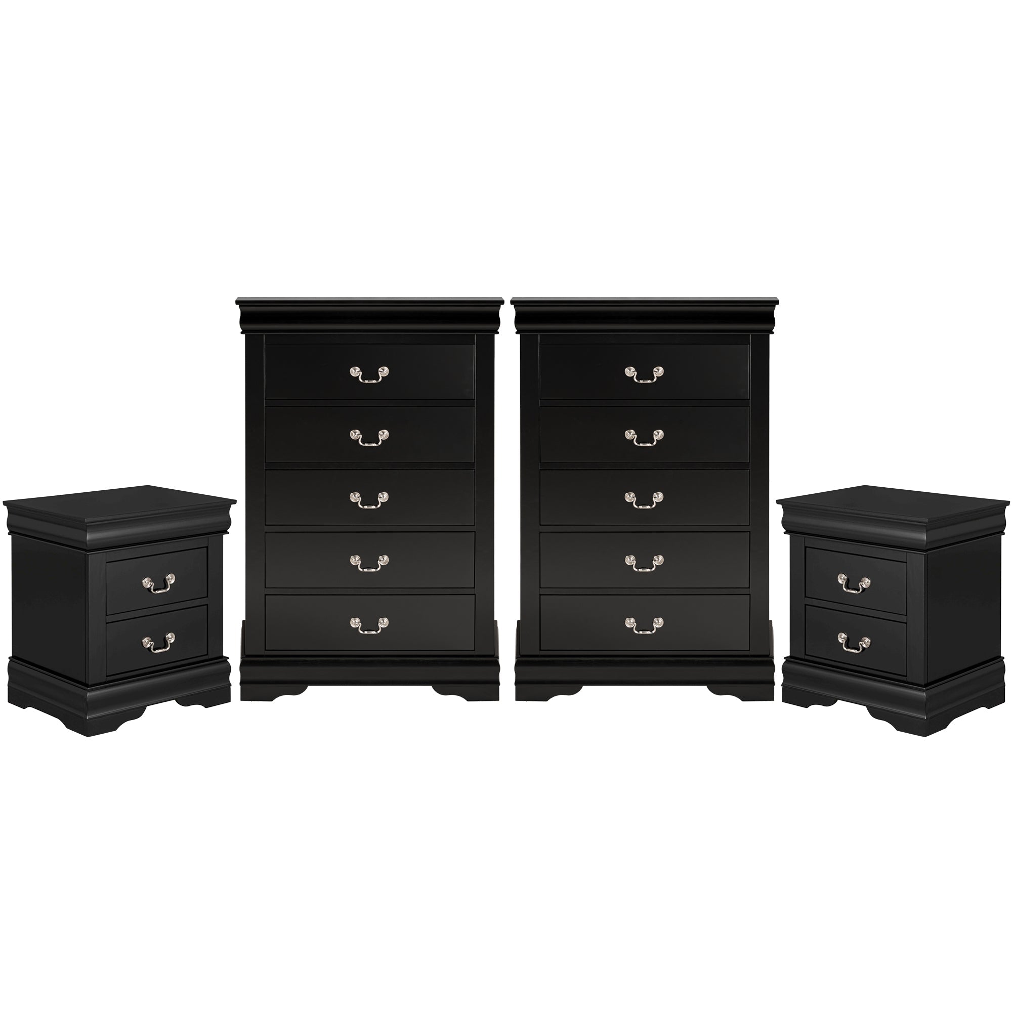 Transitional Solid Wood Chest with English Dovetail Drawers and Bracket Feet