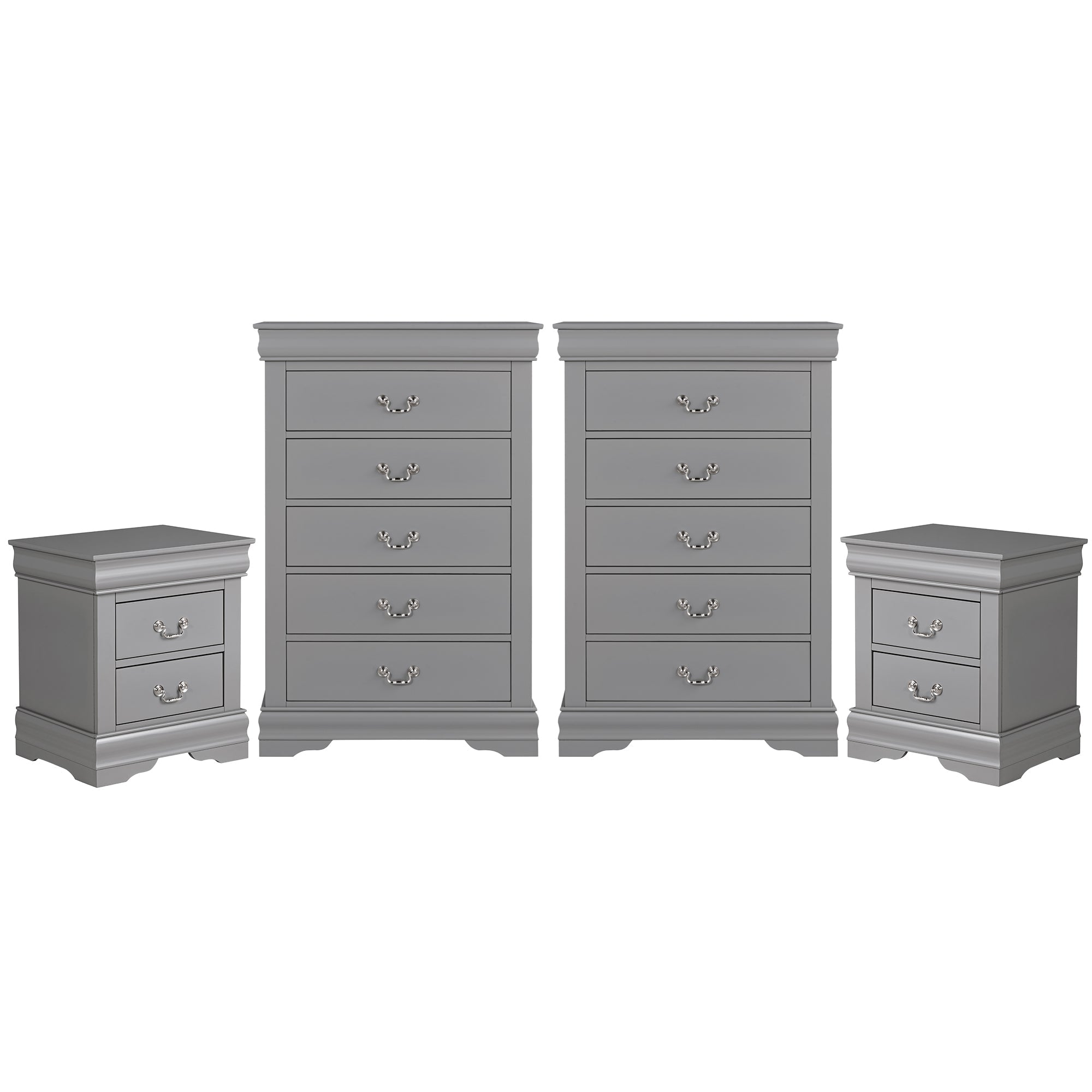 Transitional Solid Wood Chest with English Dovetail Drawers and Bracket Feet