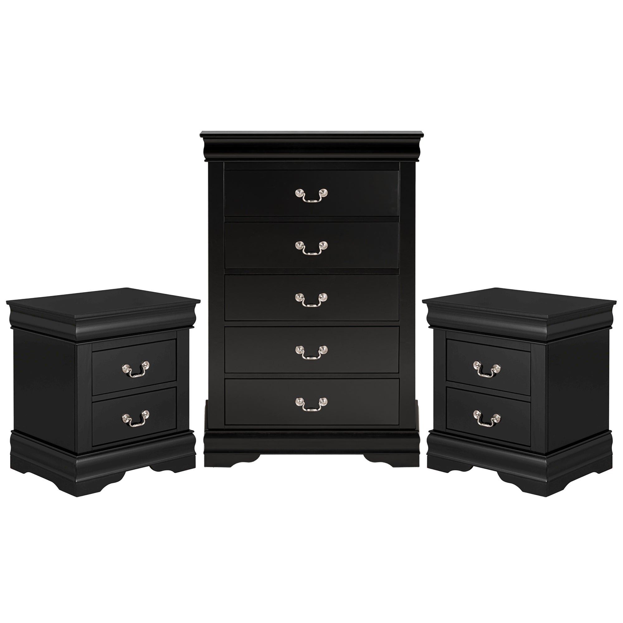 Transitional Solid Wood Chest with English Dovetail Drawers and Bracket Feet