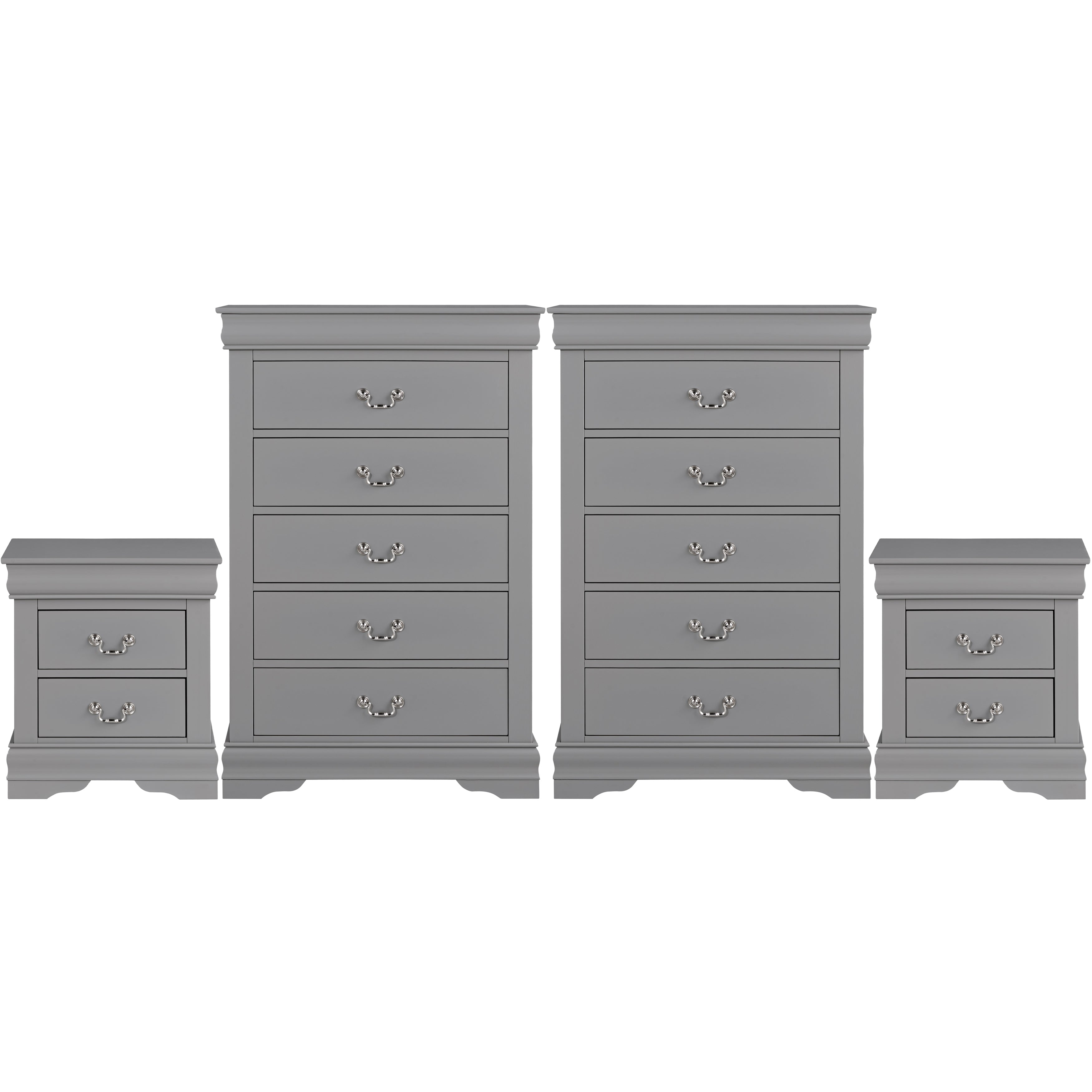 Transitional Solid Wood Chest with English Dovetail Drawers and Bracket Feet