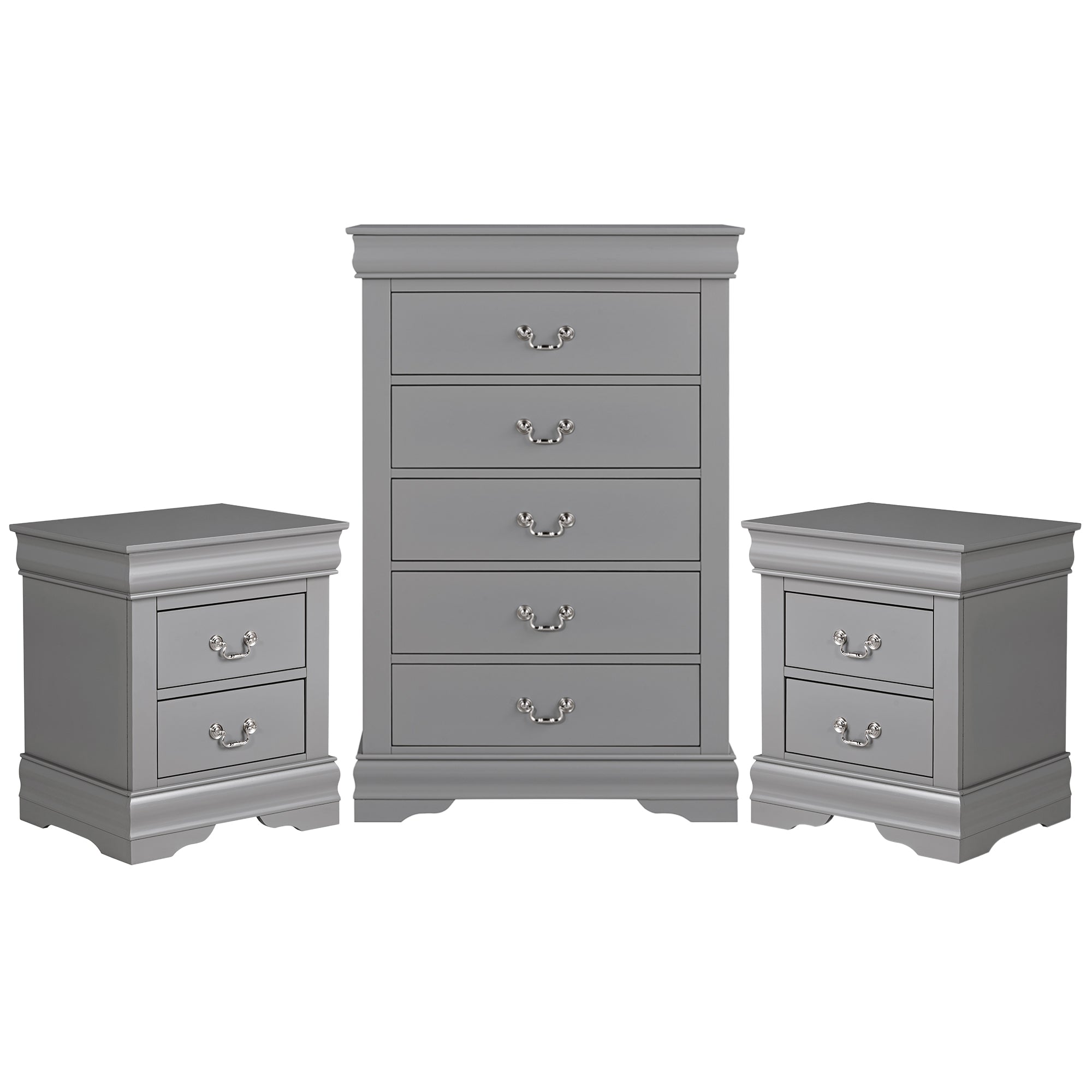 Transitional Solid Wood Chest with English Dovetail Drawers and Bracket Feet